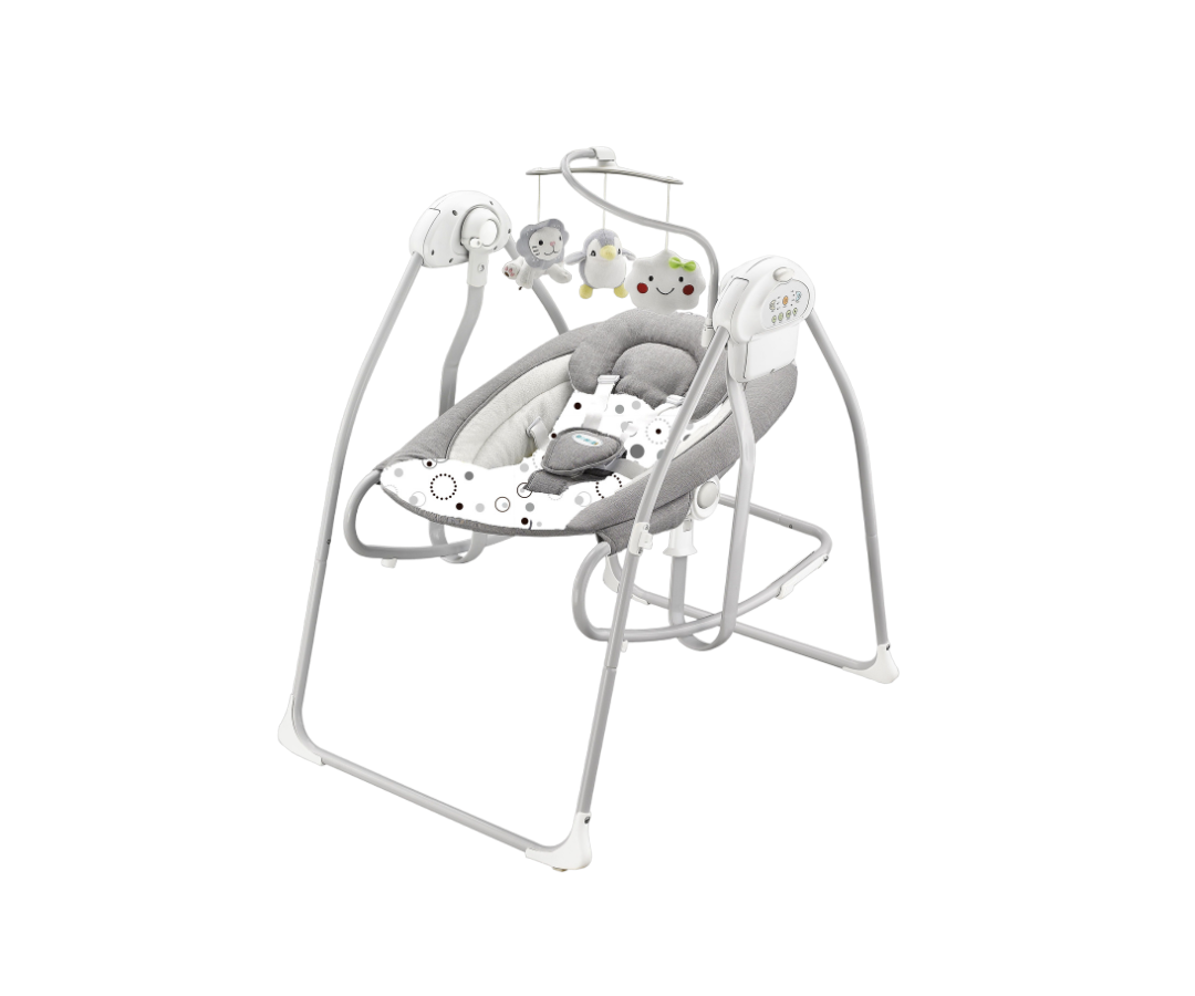 Columbio Y Silla Rebotador White Gray Circle Born