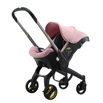 Coche Con Asiento De Auto Sin Base Rosado Born