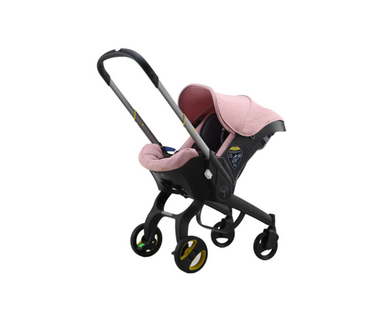Coche Con Asiento De Auto Sin Base Rosado Born