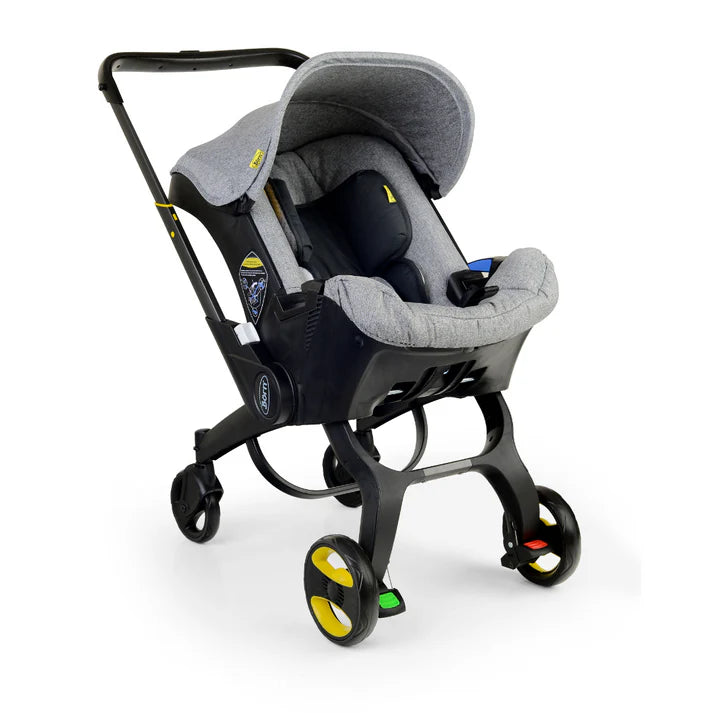 Coche Con Asiento De Auto Sin Base Gris Born