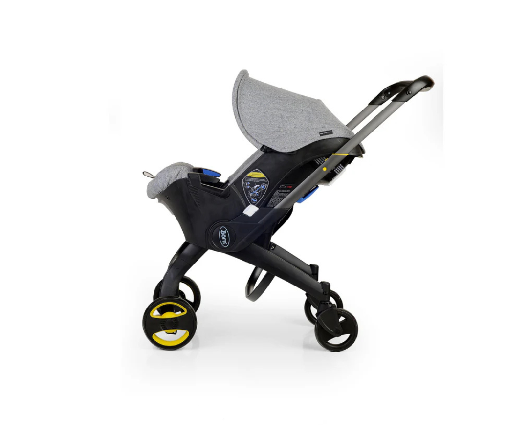 Coche Con Asiento De Auto Sin Base | Gris - Born
