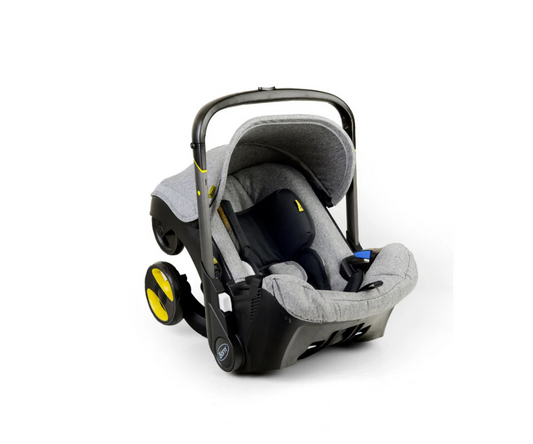 Coche Con Asiento De Auto Sin Base Gris Born