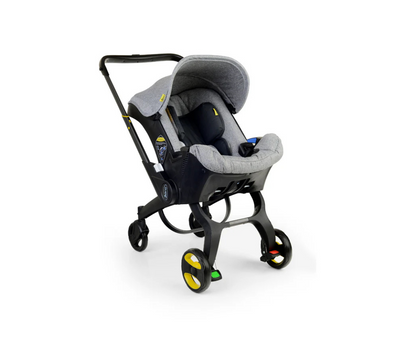Coche Con Asiento De Auto Sin Base | Gris - Born