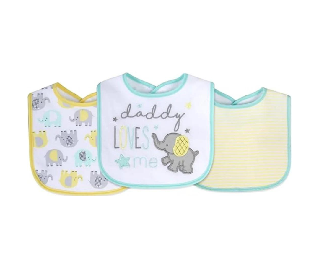 Set Baberos x3 - Dady Loves Ad Sutton