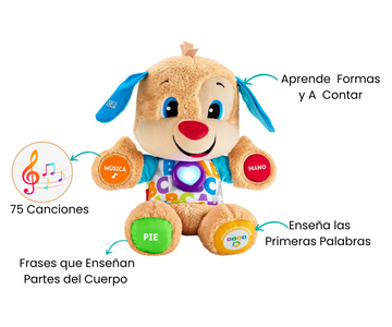 Perro Peluche Aprende Conmigo Fisher Price Tai Loy Peluches