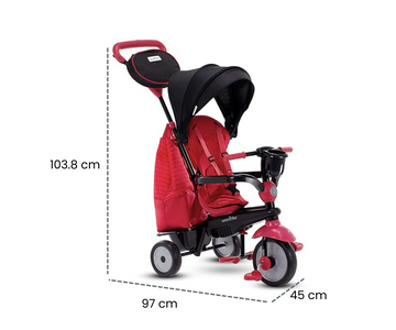 TRICICLO SWING DLX ROJO SMARTRIKE