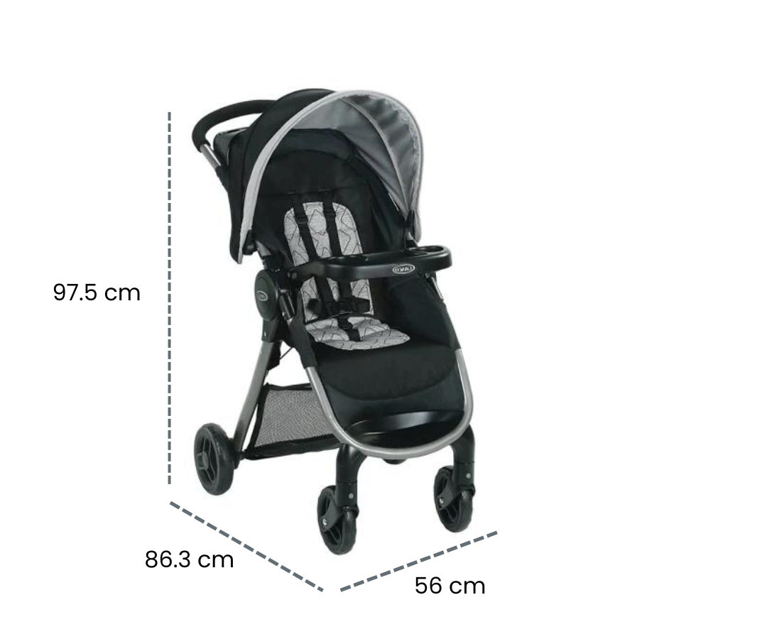 COCHE FAST ACTION SE ASHER NEGRO GRACO