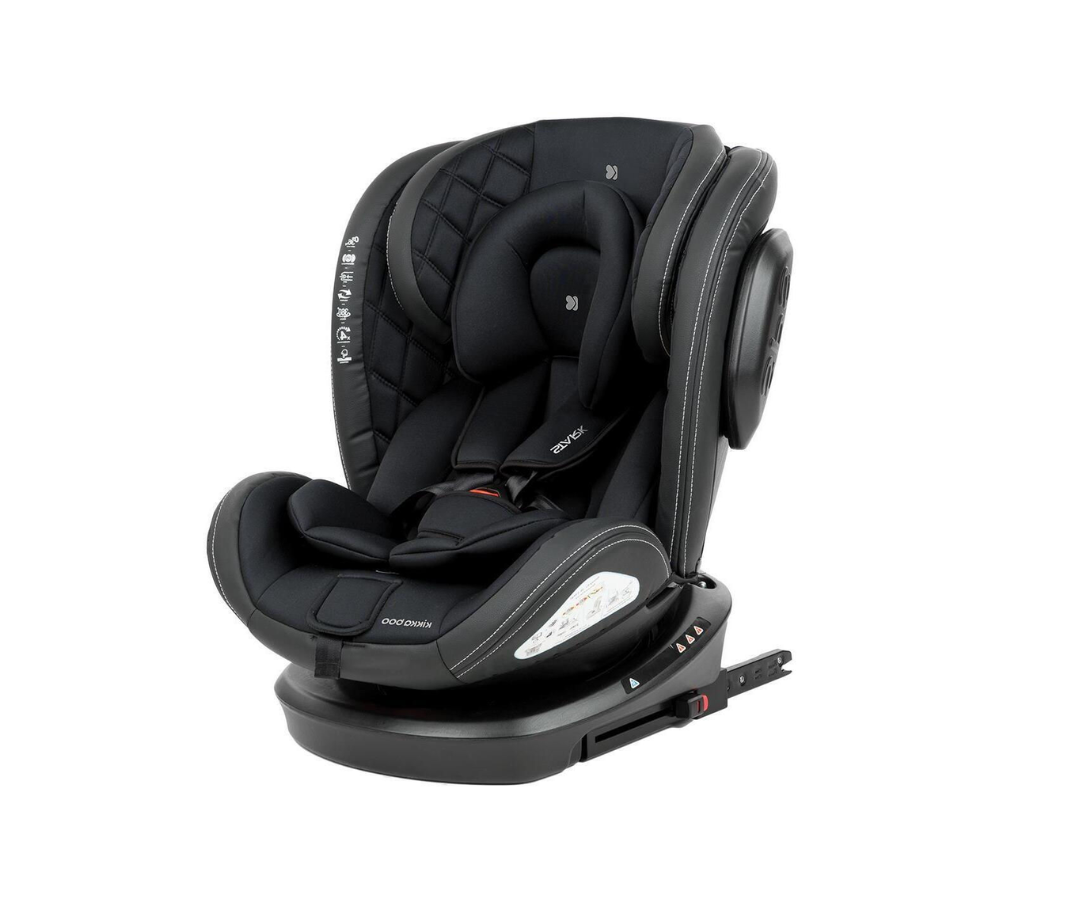 Asiento Stark Isofix Negro Kikkaboo