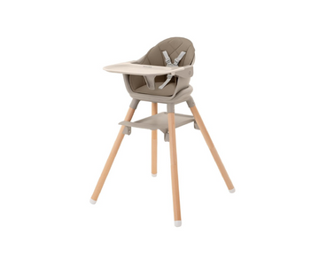 Silla De Comer Woody 2 En 1 | Beige Kikkaboo