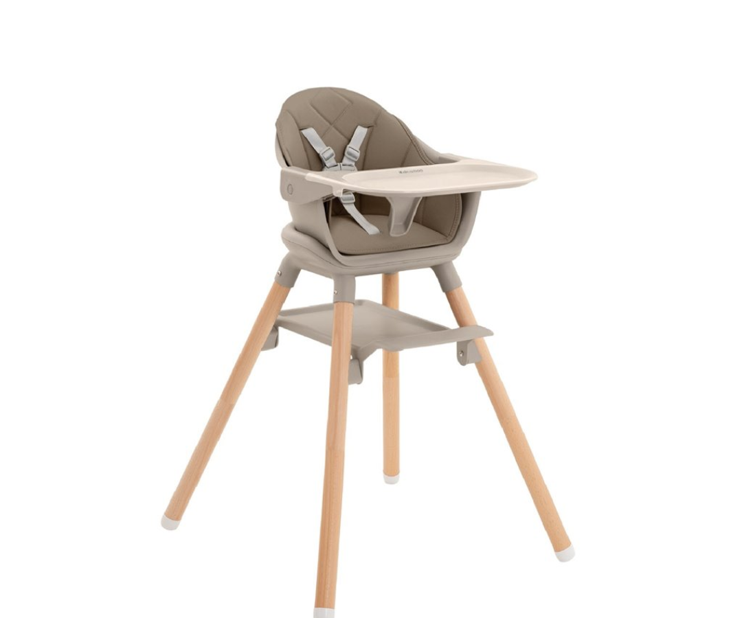 Silla De Comer Woody 2 En 1 | Beige Kikkaboo