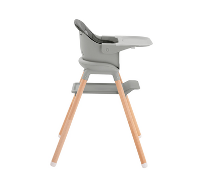 Silla De Comer Woody 2 En 1 | Gris Kikkaboo