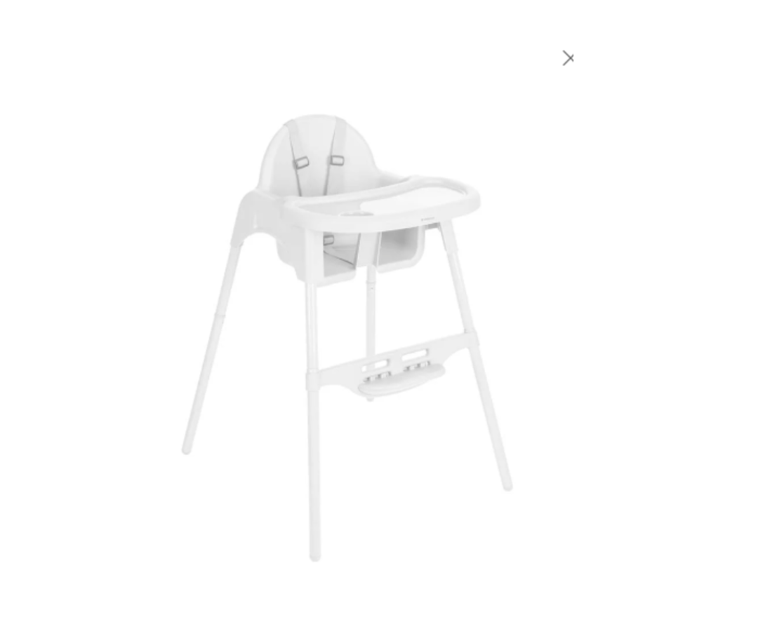 Silla De Comer Jammy 2 En 1 Blanca Kikkaboo