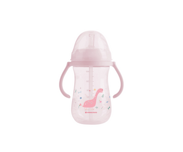 Vaso Con Agarraderas Sorbete Dino Rosado Kikkaboo