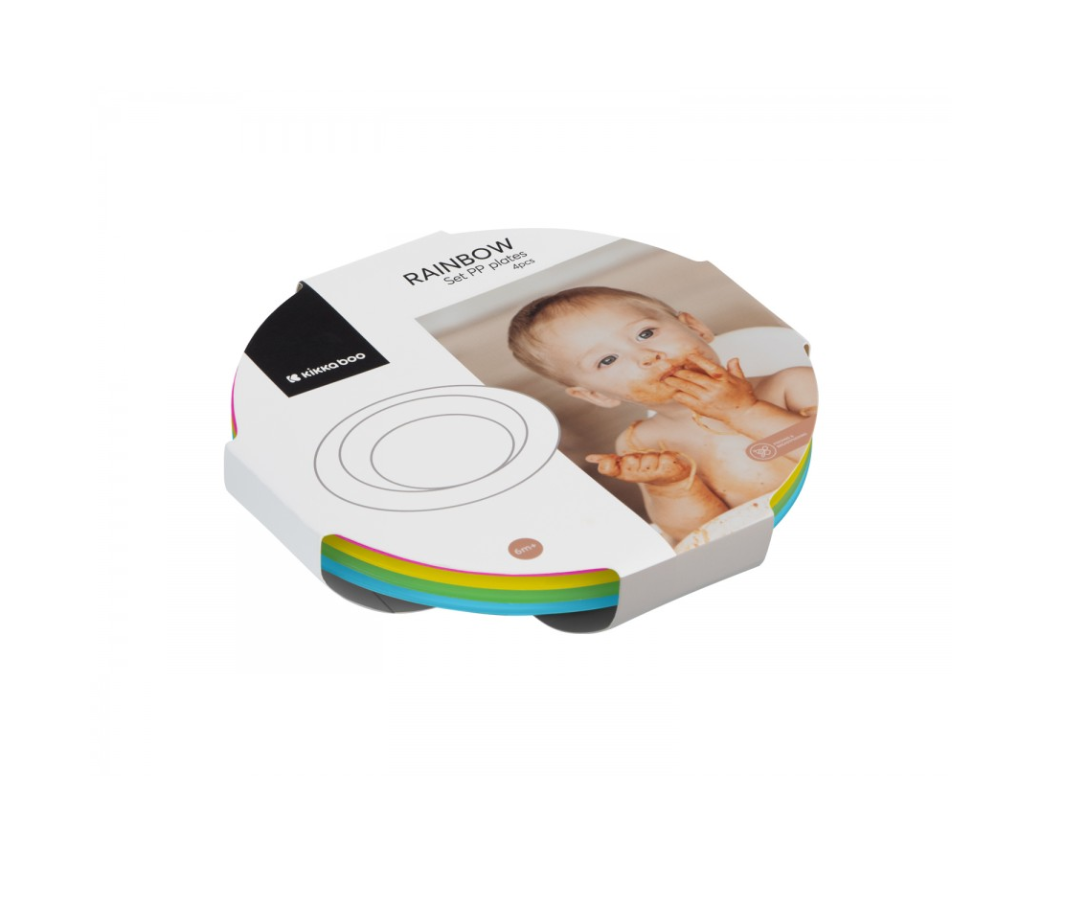 Set  Platos X4 Arcoíris Kikkaboo