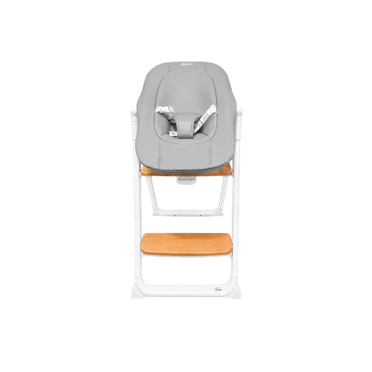 Silla de Comer 4 en 1, Bouncer, Montessori 0-36M | Gris - Born