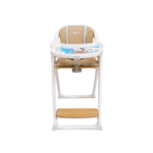 Silla de Comer 4 en 1, Bouncer, Montessori 0-36M | Beige - Born