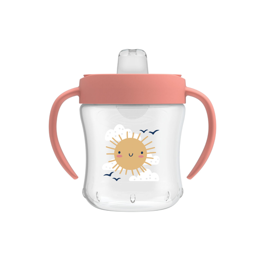 Vaso Con Asas B/ Suave Antiderrame | Rosa - Dr. Browns