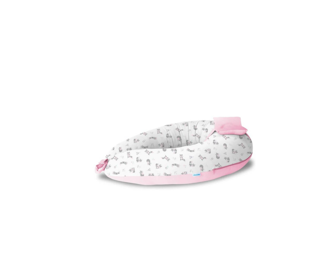 Bumer Pillow Con Diseño Rosado Monchitos