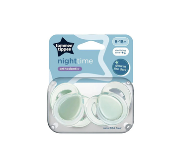 Chupón Night Time Verde X 2 Tommee Tippee