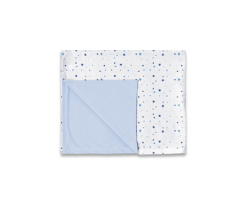 Manta Estrellas Reversible  | Celeste   Monchitos
