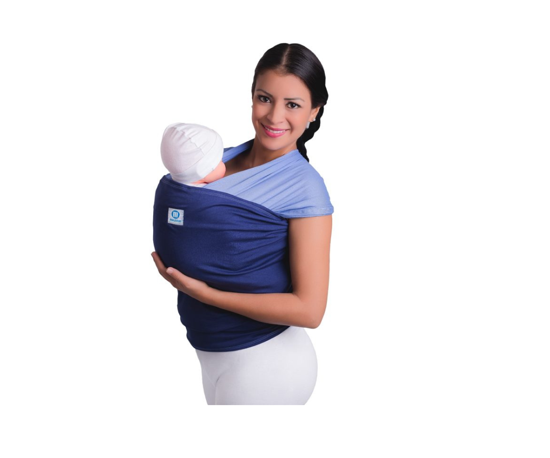 Fular Clásico Ergonómico Azul Monchitos