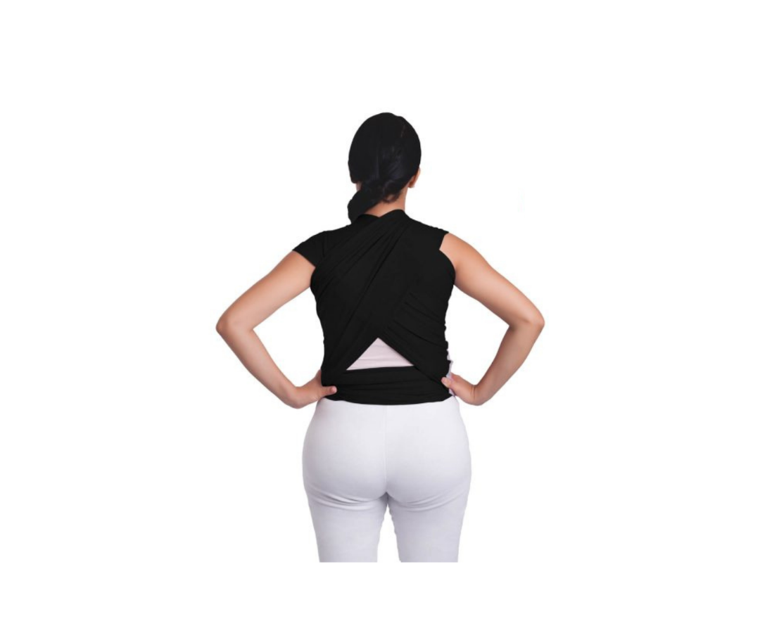 Fular Clásico Ergonómico Negro Monchitos