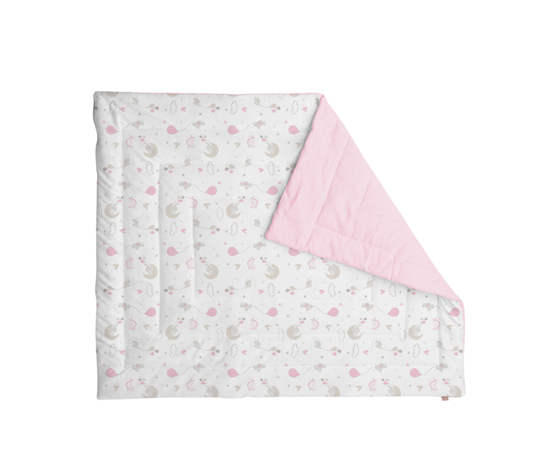 Edredón Cuna Elefante | Rosado B4 Baby