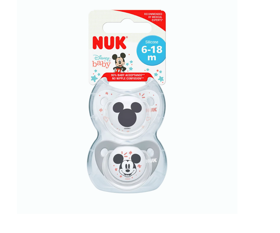 Chupón Trendline 6-18 Meses Mickey X2 Nuk