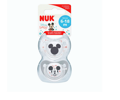 Chupón Trendline 6-18 Meses Mickey X2 Nuk