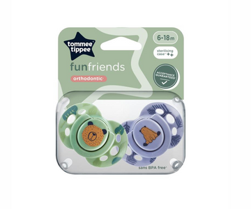 Chupones Fun Friends Niño 6- 18M X 2 Tommee Tippee