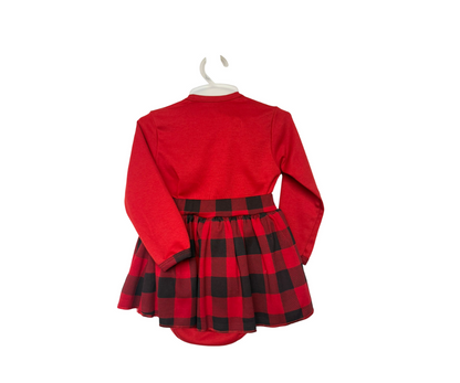 Set 3 Piezas Escoces Rojo Niña Lara