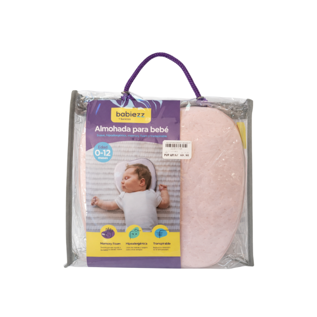 Almohada Babiezz De Memory Foam | Rosada Apple Shape Belezza