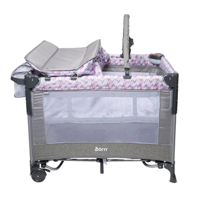 Corral Cuna Y Apego Collyn | Pink Print Born