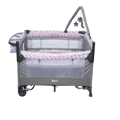 Corral Cuna Y Apego Collyn | Pink Print Born