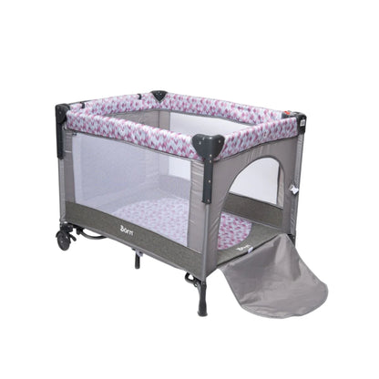 Corral Cuna Y Apego Collyn | Pink Print Born