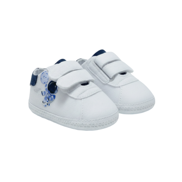 Zapatilla Bebe Blanco Astronauta / Velcro - B4Baby