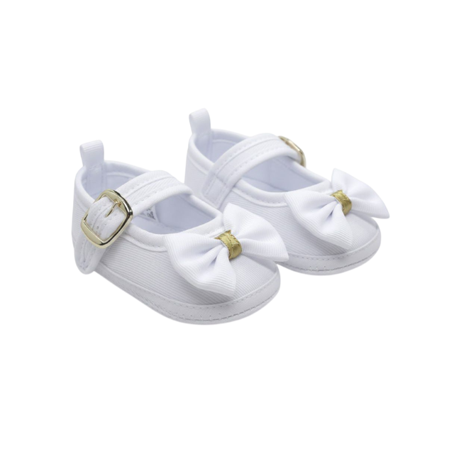 Zapato Beba Mafalda Lazo Blanco / Hebilla - Peke