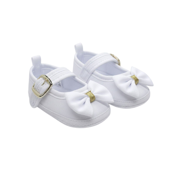Zapato Beba Mafalda Lazo Blanco / Hebilla - Peke