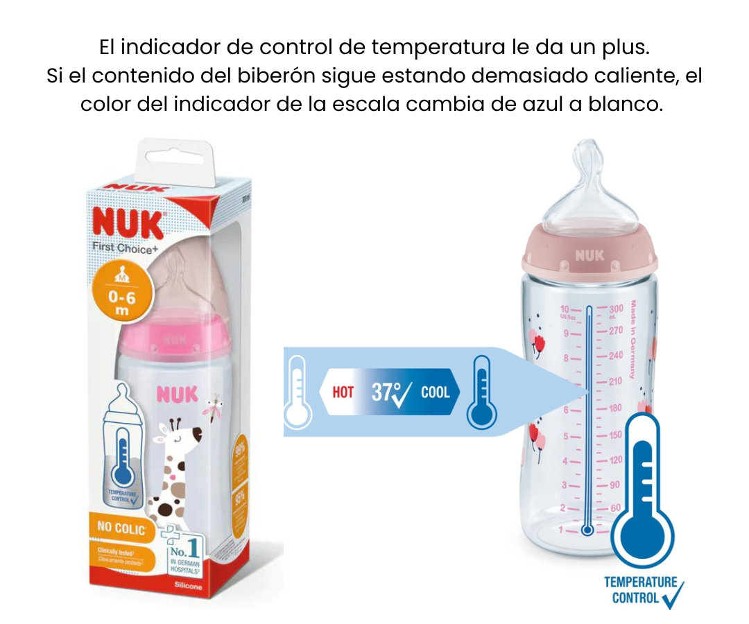Biberón FC+ PP TC 6-18 L Látex 300ml - Salud Natural para tu Bebé
