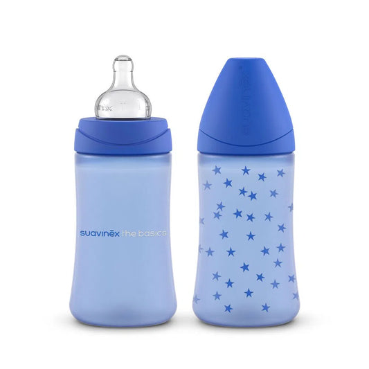 SET X2 BIBERONES THE BASICS 9OZ. AZUL