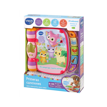 Primeras Canciones Libro Interactivo Para Bebés | Rosa Vtech