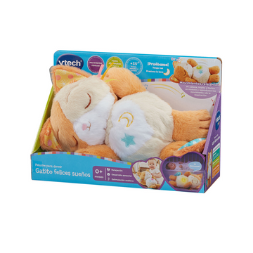 Peluche Para Dormir Gatito Dulces Sueños Vtech
