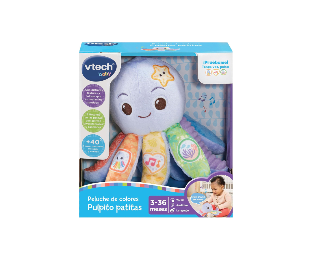 Peluche De Colores Pulpito Patitas Vtech