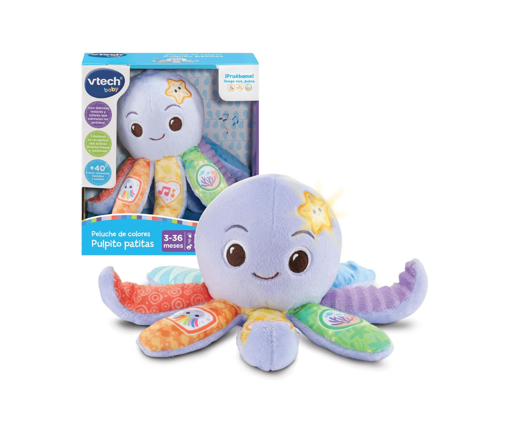 Peluche De Colores Pulpito Patitas Vtech