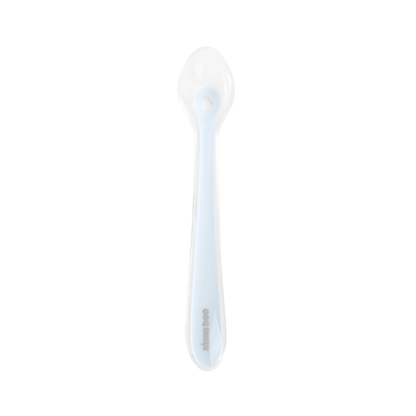 Cuchara De Silicon Con Estuche | Azul - Kikkaboo