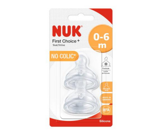 Tetina Silicona First Choice + M Leche 1 BX2 Nuk