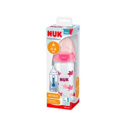Biberón First Choice Vidrio CT 240 ml | Niña - Nuk