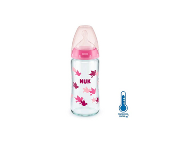 Biberon First Choice Vidrio 240 ml CT | Niña Nuk