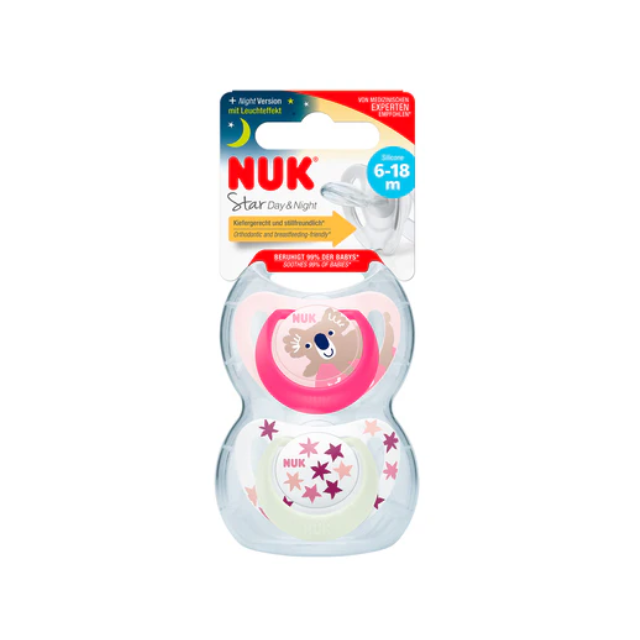 Chupón Star D&N 6-18M | Niña x2 - Nuk