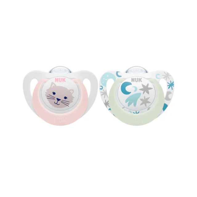 Chupón Star D&N 0-6M | Niña x2 - Nuk